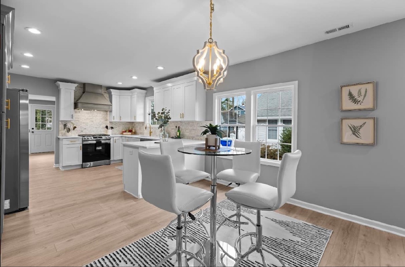 Renovated kitchen and dining, Maple Ave